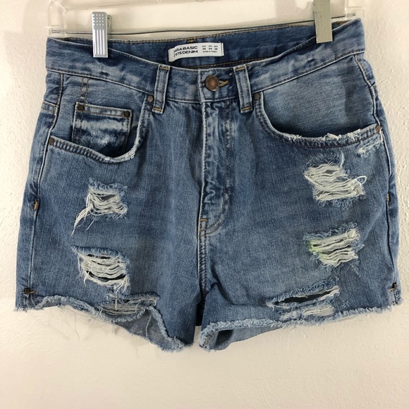 Zara Pants - Zara Basic Z1975 Denim Jean shorts size USA 4